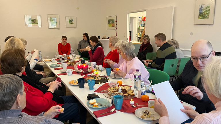 Publikum bei der Weihnachtslesung