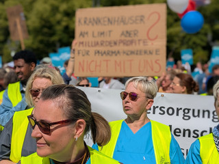 IKB-Mitarbeitende bei Kundgebung IKB-Mitarbeitende bei Kundgebung