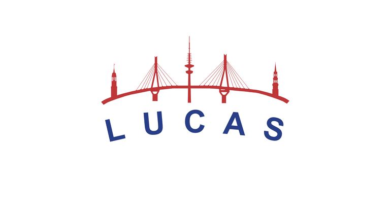 Logo des Projekts LUCAS (Longitudinale Urbane Cohorten-Alters-Studie) mit Schriftzug und einer stilisierten Darstellung Hamburger Wahrzeichen zum 25-jährigen Projektjubiläum mit dem Thema "Prävention für Selbstständigkeit im Alter – Wunschdenken oder realistische Perspektive?" im Albertinen Krankenhaus. Logo des Projekts LUCAS (Longitudinale Urbane Cohorten-Alters-Studie) mit Schriftzug und einer stilisierten Darstellung Hamburger Wahrzeichen zum 25-jährigen Projektjubiläum mit dem Thema "Prävention für Selbstständigkeit im Alter – Wunschdenken oder realistische Perspektive?" im Albertinen Krankenhaus.