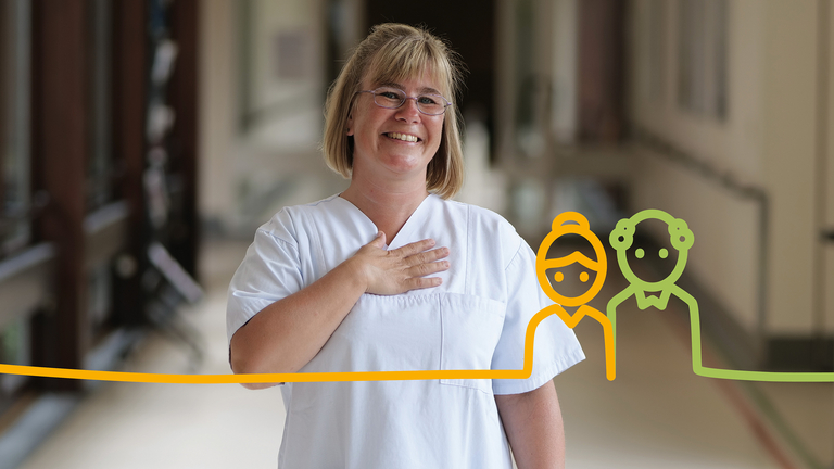 Pflegekraft, Albertinen Krankenhaus, Albertinen Haus, Geriatrie, Hamburg