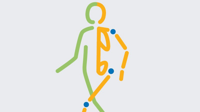 Grafik Orthopädie-Männchen zur Informations- und Präventionstag des EndoProthetikZentrums Rüdersdorf