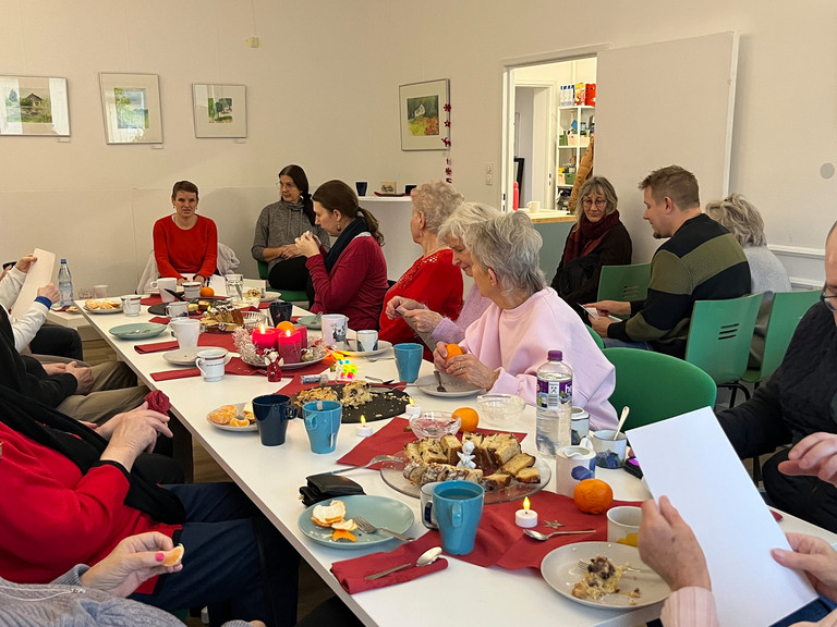Publikum bei der Weihnachtslesung