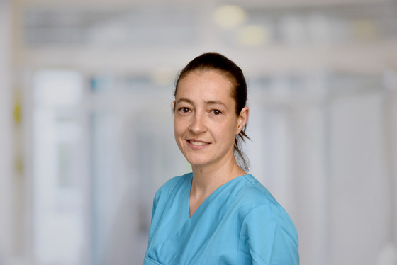 Portraitfoto von Diana Bite, Stationsleiterin Endoskopie und Sonographie, im Albertinen Krankenhaus in Hamburg-Schnelsen