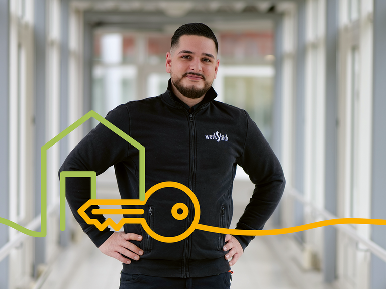 Hausmeister im modernen Gebäudekomplex – Hausmeister Job im Facility Management für technische Objektbetreuung und Gebäudeservice